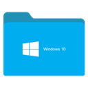 folder blue w 10 icon